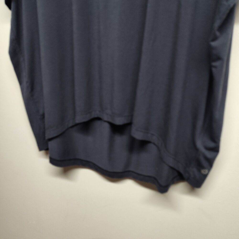 Athleta 2 Shirts Bundle Women Size XL Black Maroon Short Sleeve Stretch Active - Picture 5 of 16
